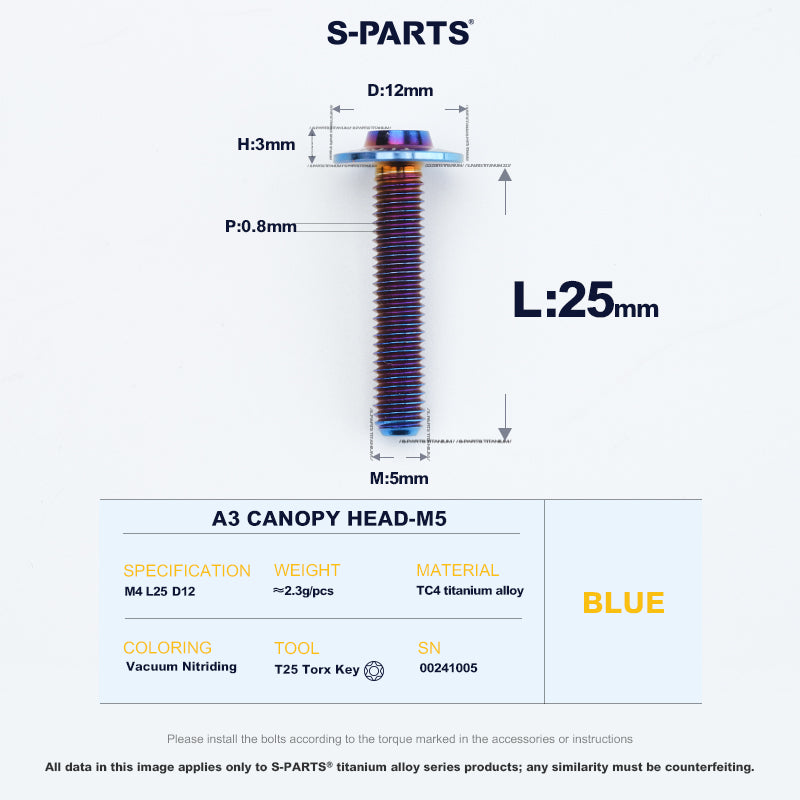 A3 Canopy Head M5 D12