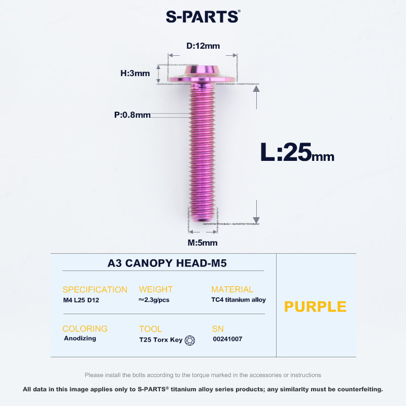 A3 Canopy Head M5 D12
