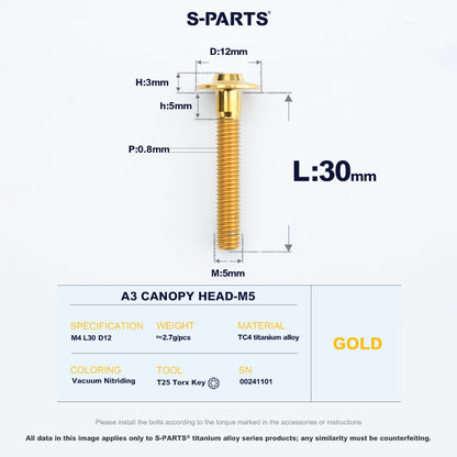 A3 Canopy Head M5 D12