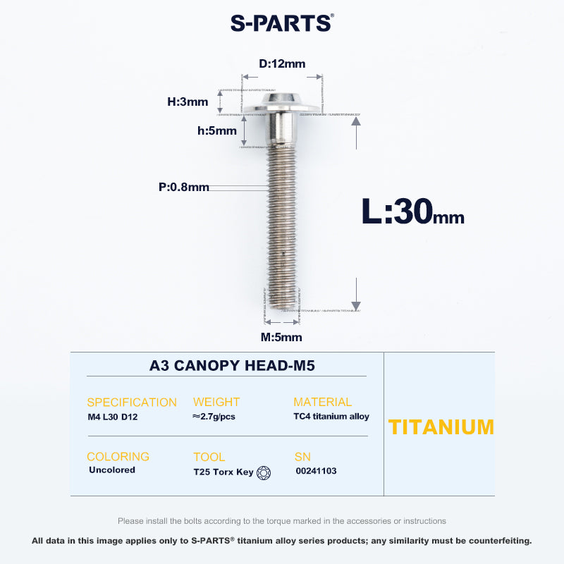 A3 Canopy Head M5 D12