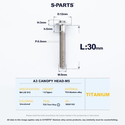 A3 Canopy Head M5 D12