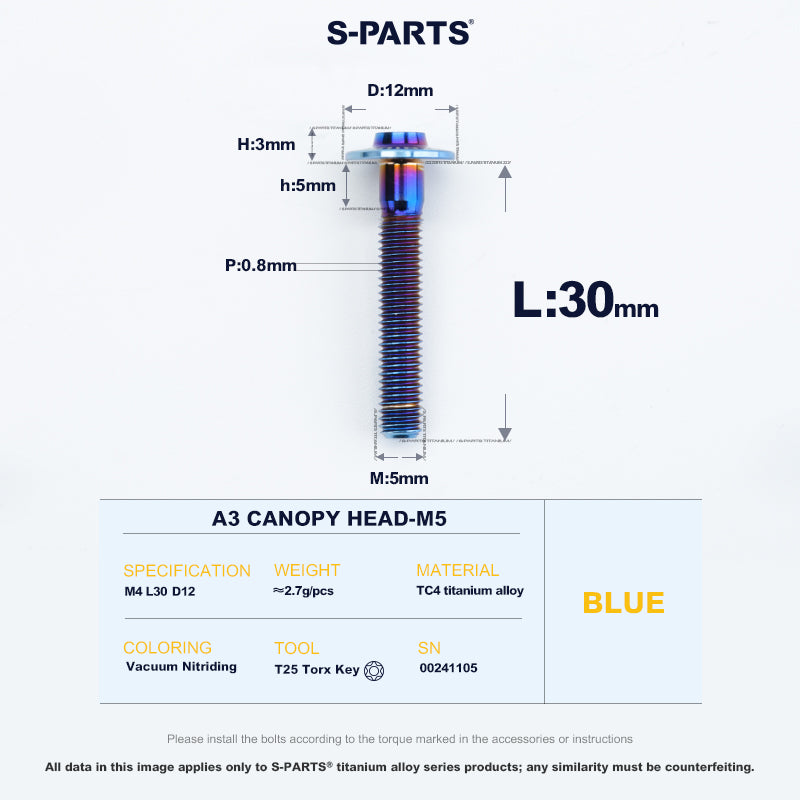 A3 Canopy Head M5 D12