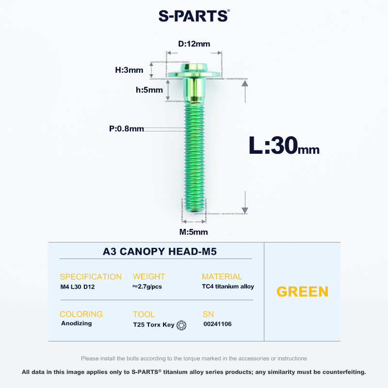 A3 Canopy Head M5 D12
