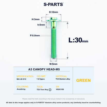 A3 Canopy Head M5 D12
