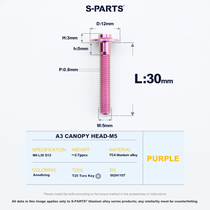 A3 Canopy Head M5 D12