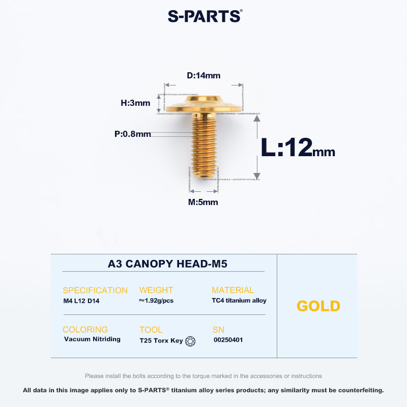 A3 Canopy Head M5 D14
