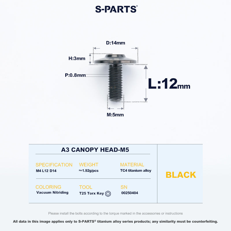A3 Canopy Head M5 D14