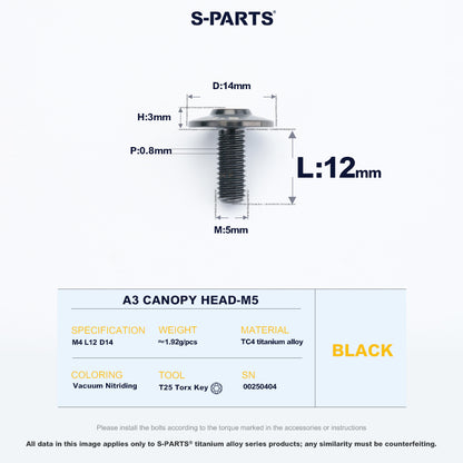 A3 Canopy Head M5 D14