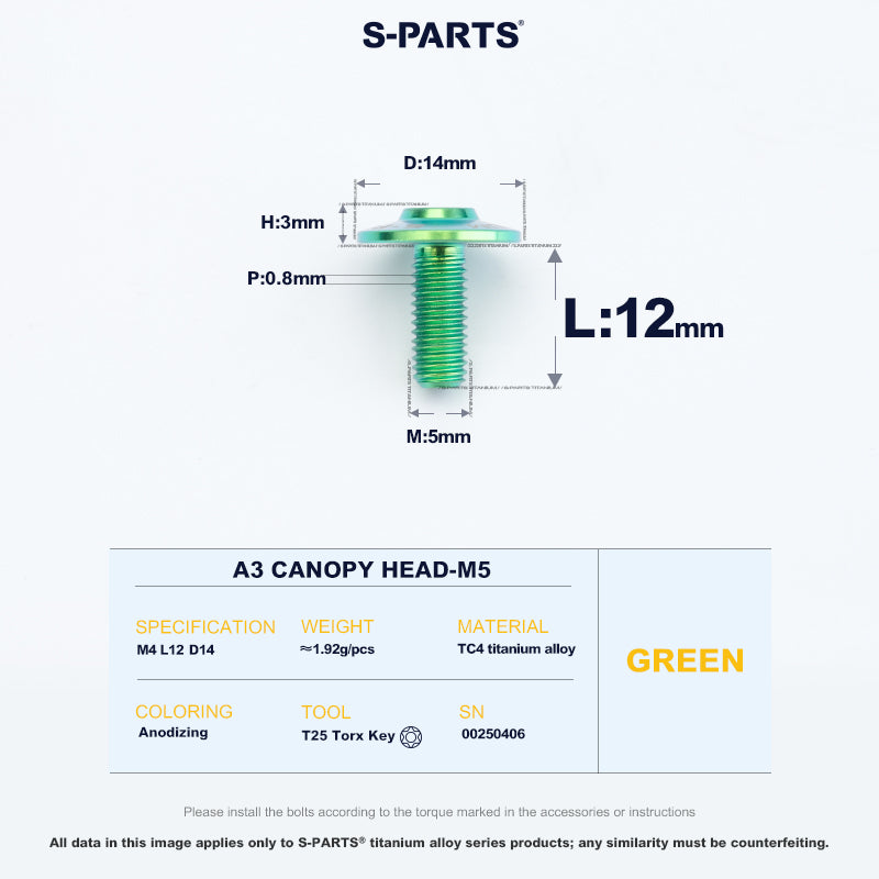 A3 Canopy Head M5 D14