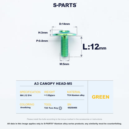 A3 Canopy Head M5 D14