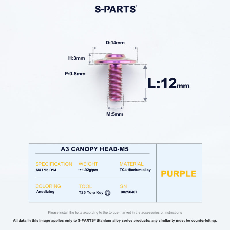 A3 Canopy Head M5 D14