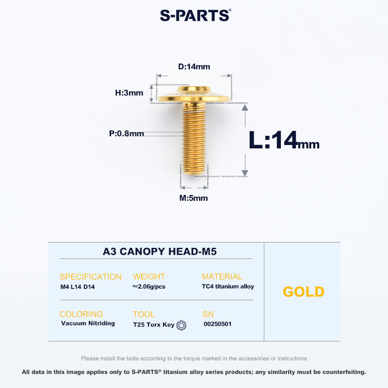 A3 Canopy Head M5 D14