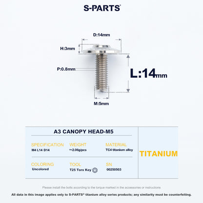 A3 Canopy Head M5 D14