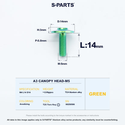 A3 Canopy Head M5 D14