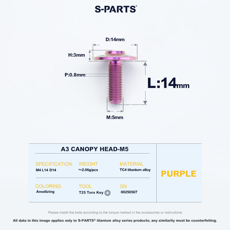 A3 Canopy Head M5 D14