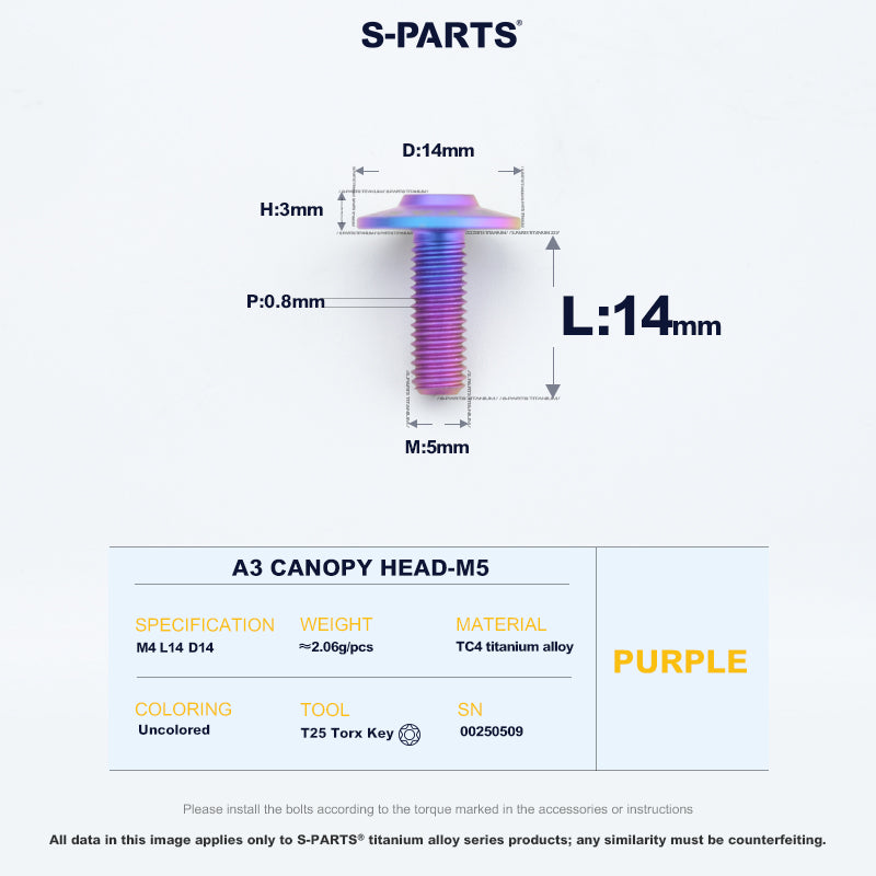 A3 Canopy Head M5 D14