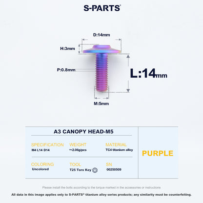 A3 Canopy Head M5 D14
