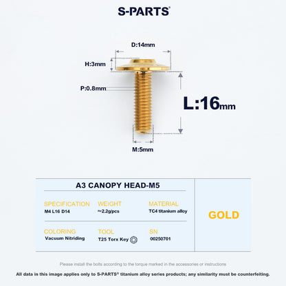 A3 Canopy Head M5 D14