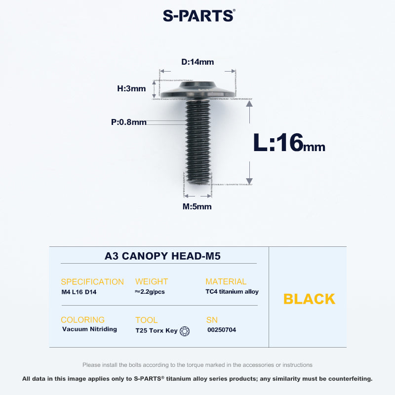 A3 Canopy Head M5 D14
