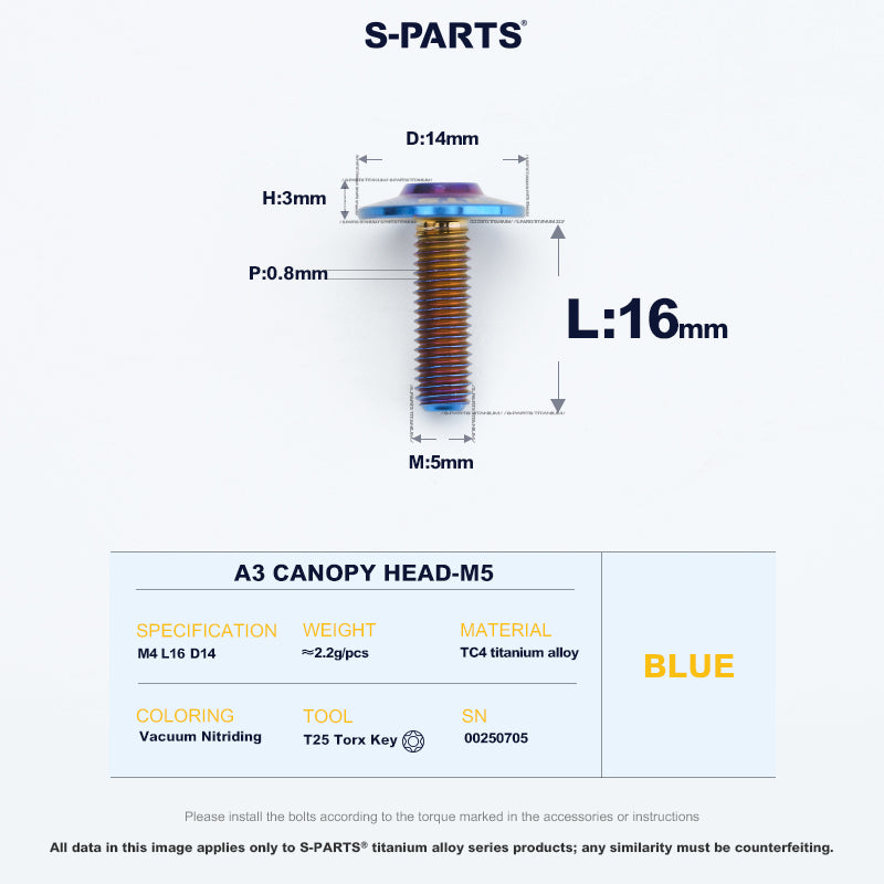 A3 Canopy Head M5 D14