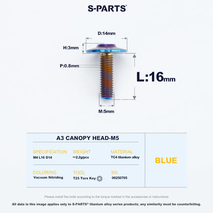 A3 Canopy Head M5 D14