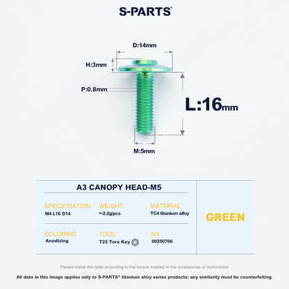 A3 Canopy Head M5 D14