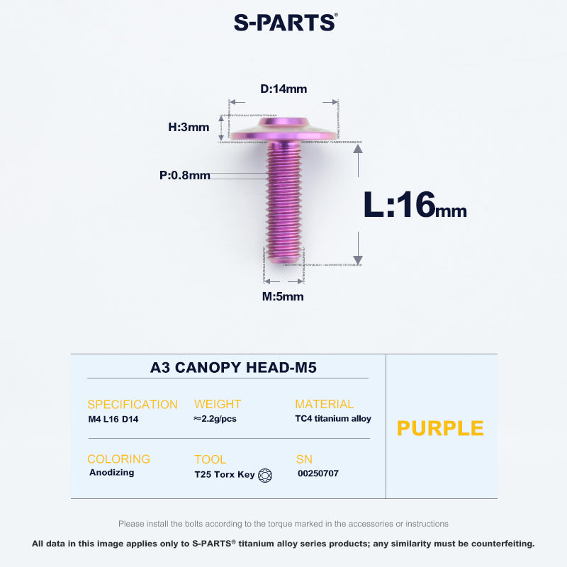 A3 Canopy Head M5 D14