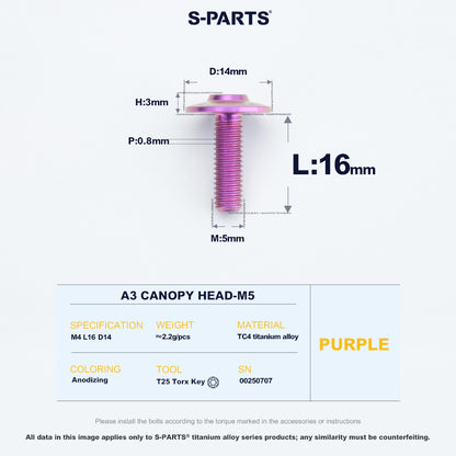A3 Canopy Head M5 D14