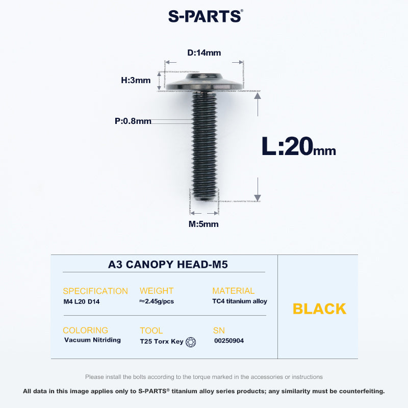 A3 Canopy Head M5 D14