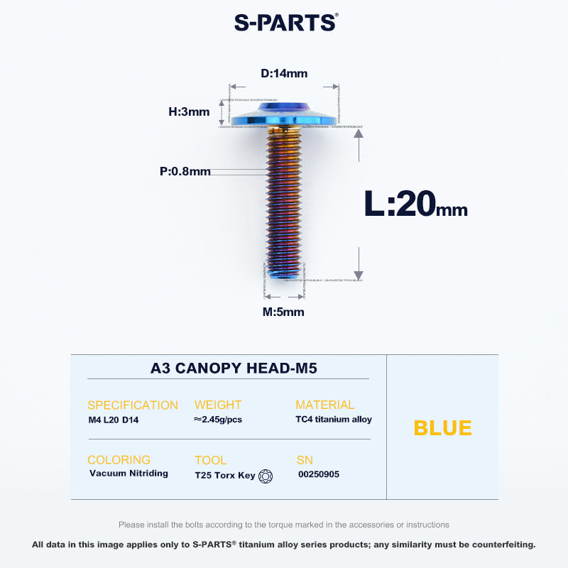 A3 Canopy Head M5 D14