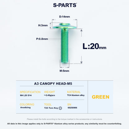 A3 Canopy Head M5 D14