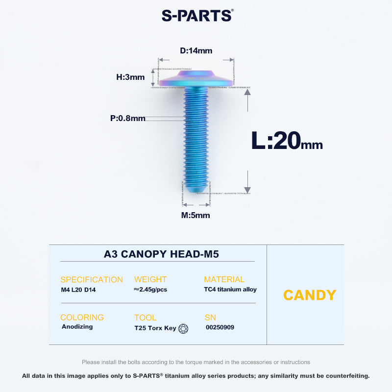 A3 Canopy Head M5 D14