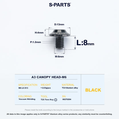 A3 Canopy Head M6 D13