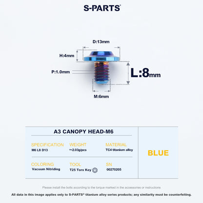 A3 Canopy Head M6 D13