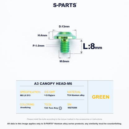 A3 Canopy Head M6 D13