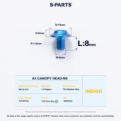 A3 Canopy Head M6 D13