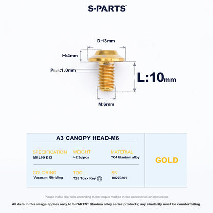 A3 Canopy Head M6 D13