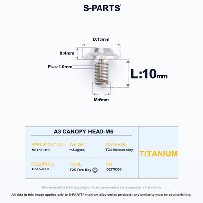 A3 Canopy Head M6 D13