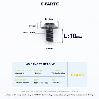 A3 Canopy Head M6 D13