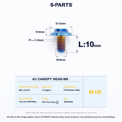 A3 Canopy Head M6 D13