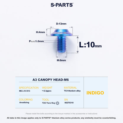 A3 Canopy Head M6 D13