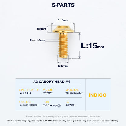 A3 Canopy Head M6 D13