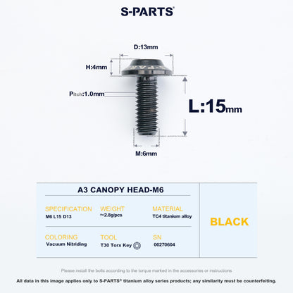 A3 Canopy Head M6 D13