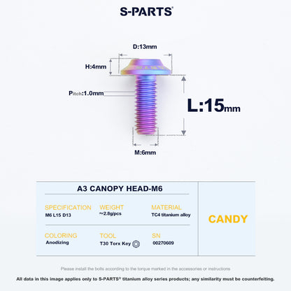 A3 Canopy Head M6 D13