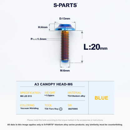 A3 Canopy Head M6 D13