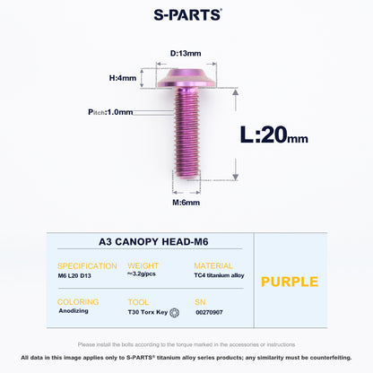 A3 Canopy Head M6 D13