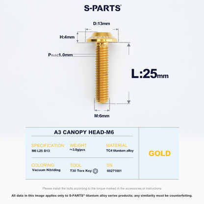 A3 Canopy Head M6 D13
