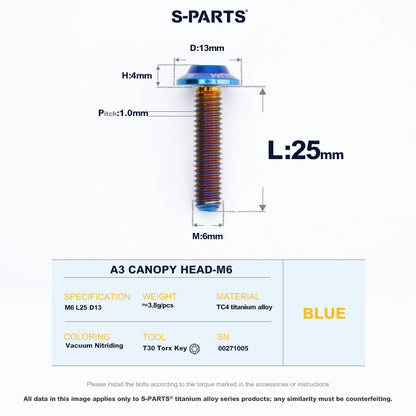 A3 Canopy Head M6 D13