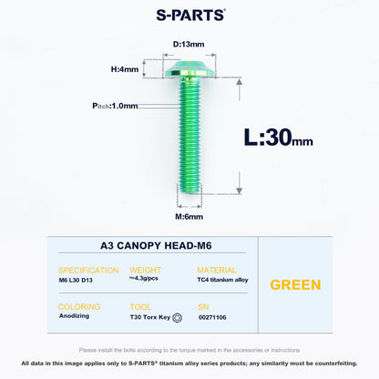 A3 Canopy Head M6 D13