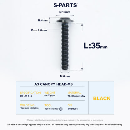 A3 Canopy Head M6 D13